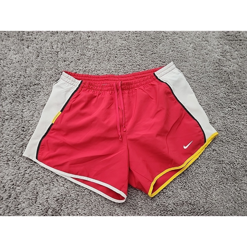 Nike Dri-FIT Livestrong Running Shorts Womens S Red White Athletic Gym